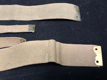 Load image into Gallery viewer, Original WW2 British Army 37 Pattern Khaki L-Straps Webbing - Wartime Dated
