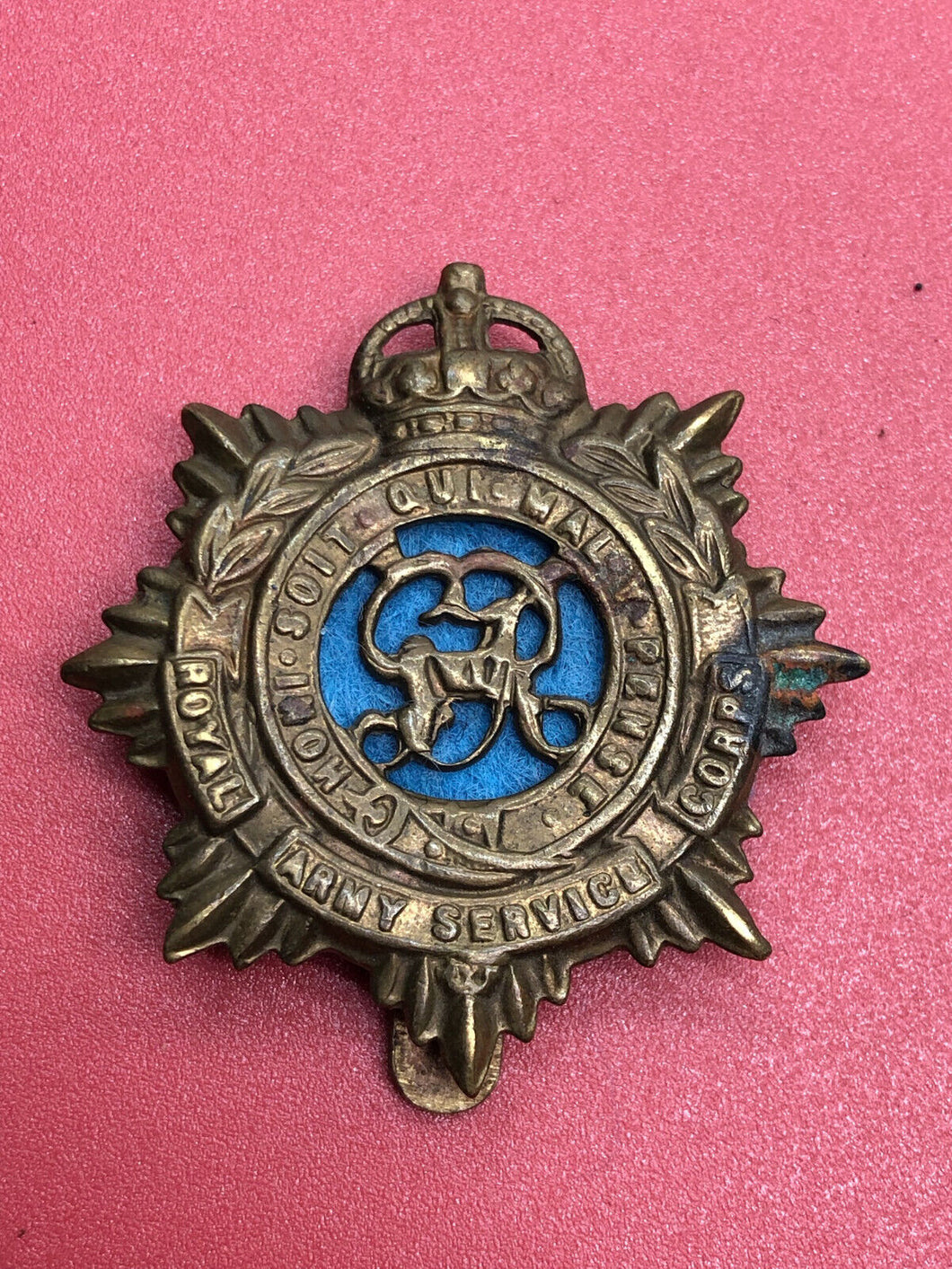 Original WW2 British Army Royal Army Service Corps RASC Cap Badge