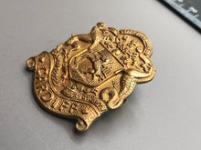 Load image into Gallery viewer, Original WW1 British Army 16th Battalion Welsh Regiment Cardiff Pals Cap Badge
