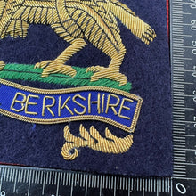 Load image into Gallery viewer, British Army Bullion Embroidered Blazer Badge - Royal Berkshire Regiment
