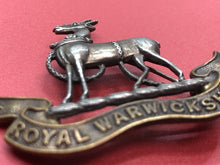 Load image into Gallery viewer, Original WW1 WW2 British Army Sweetheart Brooch - Royal Warwickshire Regiment
