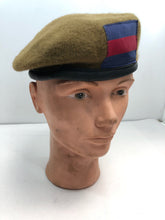 Load image into Gallery viewer, Genuine British Army Khaki Guards Regimental Beret Hat - Size 58cm
