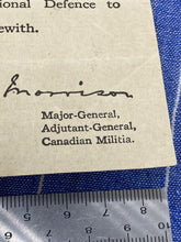 Charger l&#39;image dans la galerie, Original WW1 Canadian Medal Accompaniment Slip for MM, MC / Award for Valor
