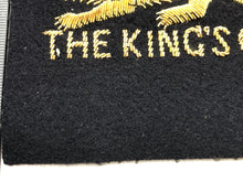 Charger l&#39;image dans la galerie, British Army Bullion Embroidered Blazer Badge - The King&#39;s Own Regiment
