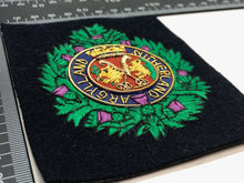 Load image into Gallery viewer, British Army Bullion Embroidered Blazer Badge - Argyll &amp; Sutherland Highlanders
