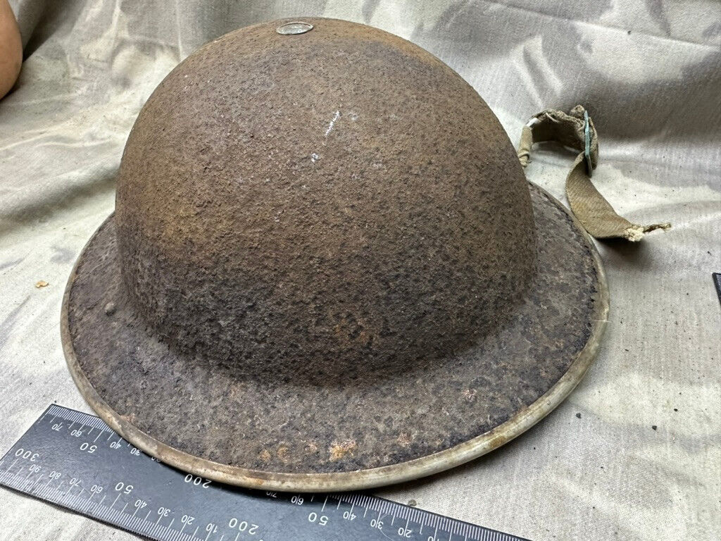 Original WW2 British Army Mk2 Brodie Helmet