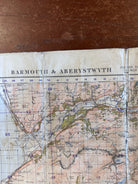 Original WW2 British Army GSGS OS Map Great Britain - Barmouth & Aberystwyth - The Militaria Shop