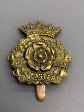 Load image into Gallery viewer, Original WW1 British Army Cap Badge - Duke of Lancaster&#39;s Own Yeomanry
