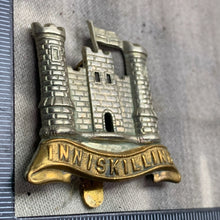 Load image into Gallery viewer, Original WW1 British Army Cap Badge - 6th (Inniskilling) Dragoons
