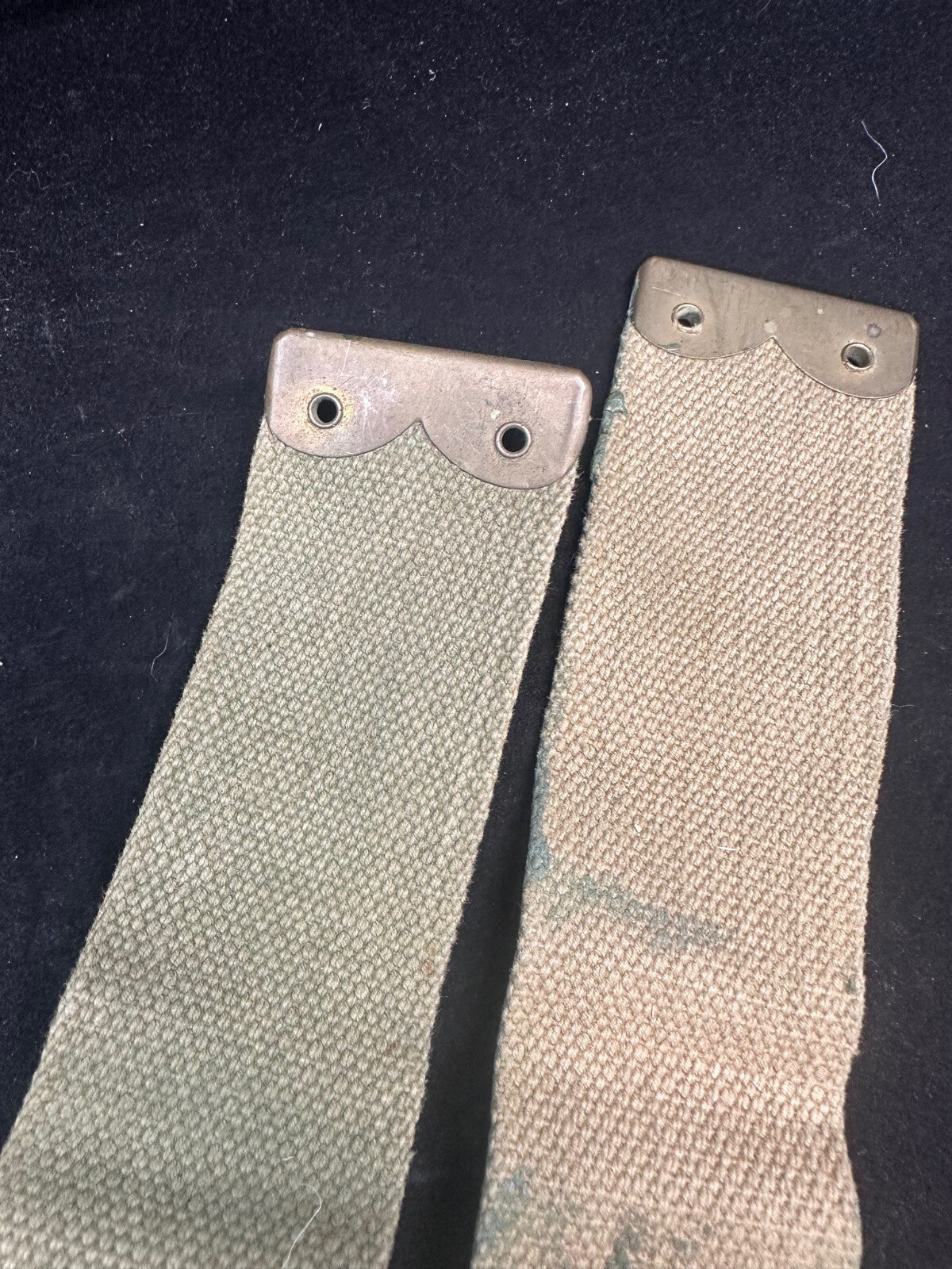 Original WW2 Dated British Army 37 Pattern L Strap Set - The Militaria Shop