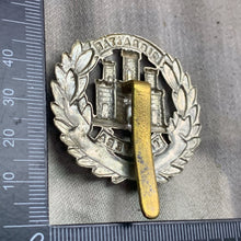 Load image into Gallery viewer, Original WW2 Northamptonshire Regiment British Army Cap Badge
