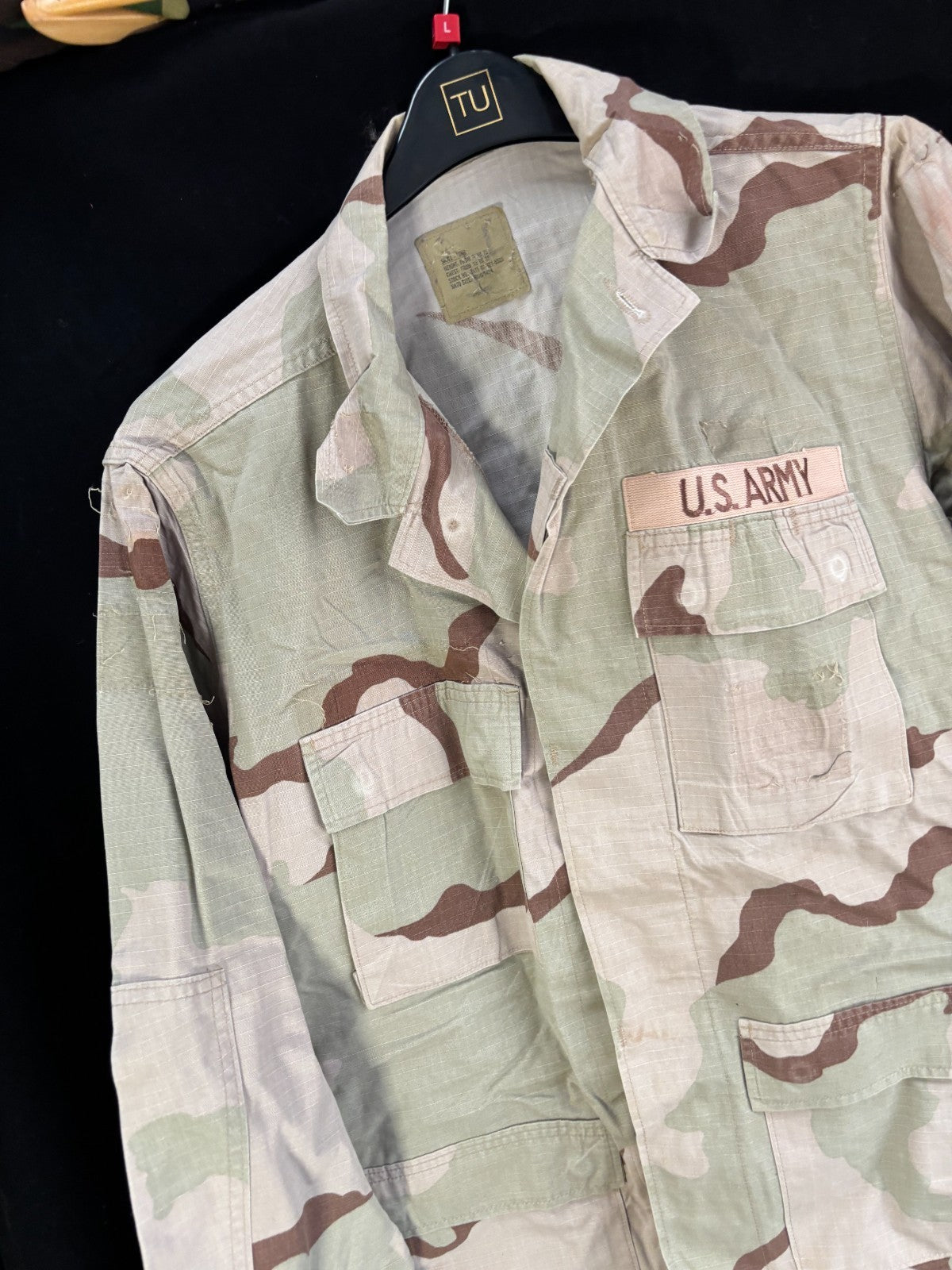Gulf War US Army DCU Camouflaged Combat Field Coat/Jacket - Small/Long - The Militaria Shop