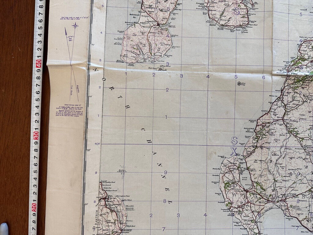 Original WW2 British Army GSGS OS Map of Scotland - South West - The Militaria Shop