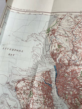 Load image into Gallery viewer, Original WW2 German Army Map of UK - Manchester / Liverpool / North West England
