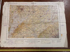 Original WW2 British Army RAF Navy Base Map of England - The Midlands Birmingham - The Militaria Shop