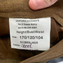 Load image into Gallery viewer, British Army Woman&#39;s No2 Dress Uniform Skirt - Grade 1 - Size 170/120/104 - The Militaria Shop
