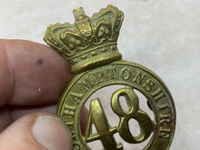 Load image into Gallery viewer, British Army Victorian Era 48th Northamptonshire Regiment Helmet/Glengarry Badge
