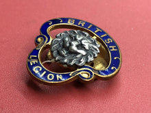 Load image into Gallery viewer, Original WW2 British Army British Legion Lapel Badge
