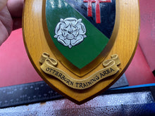 Load image into Gallery viewer, Original British Army, 50th Tyne Tees Regt - Otterburn Training Area Wall Plaque
