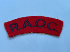 Original British Army Royal Army Ordnance Corps Shoulder Title - The Militaria Shop