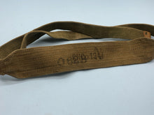 Load image into Gallery viewer, Original WW2 British Army Tan Webbing Shoulder Strap 37 Pattern - 1941 Dated
