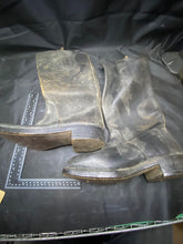 Load image into Gallery viewer, Original WW2 Dated British Royal Navy Pair of Naval Ratings Deck Boots - Size 7
