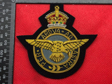 Load image into Gallery viewer, British RAF Royal Air Force Bullion Embroidered Blazer Badge
