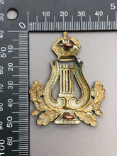 Load image into Gallery viewer, Original WW1 British Army Cap Badge - Musicians / Bandsmans King&#39;s Crown
