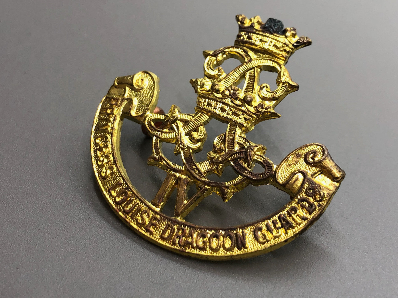Vintage Canadian Army 4th Princess Louise Dragoon Guards Cap Badge - The Militaria Shop