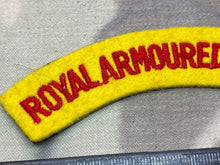 Load image into Gallery viewer, British Army - Royal Armoured Corps Regiment Shoulder Title
