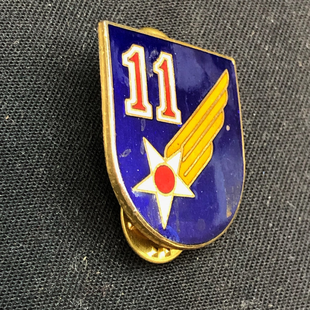 Vintage Pin - USAF 11th Air Force Unit Crest Badge - The Militaria Shop