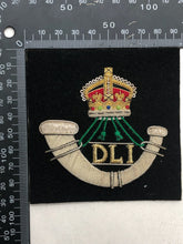 Load image into Gallery viewer, British Army Bullion Embroidered Blazer Badge - Durham Light Infantry
