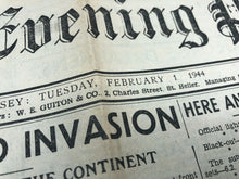 Load image into Gallery viewer, Original WW2 British Newspaper Channel Islands Occupation Jersey - February 1944
