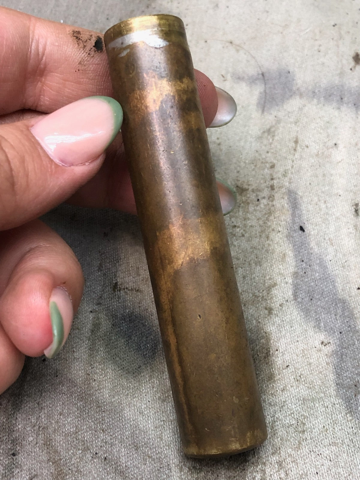 Original WW1 British Army SMLE Enfield Brass Oil Bottle - EFD Marked - The Militaria Shop