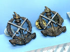 Original Pair of Regiment Skoonspruit (South Africa) Army Collar Badges - The Militaria Shop