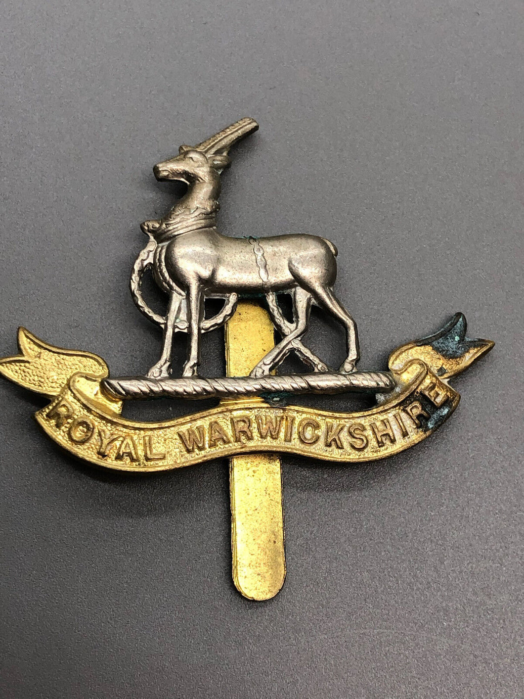 Original British Army Royal Warwickshire Regiment Cap Badge