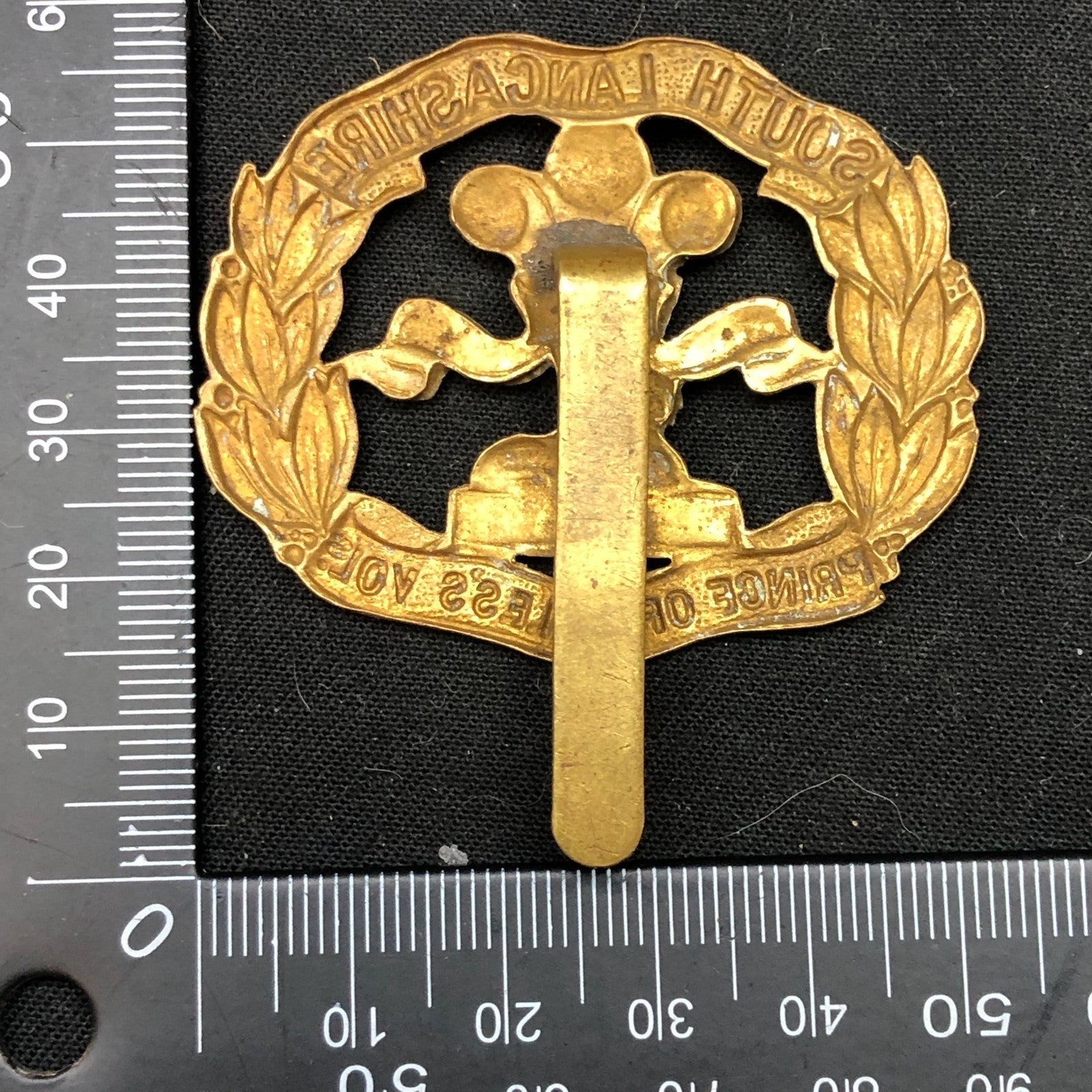 Original WW2 British Army Cap Badge - South Lancashire Regiment - The Militaria Shop