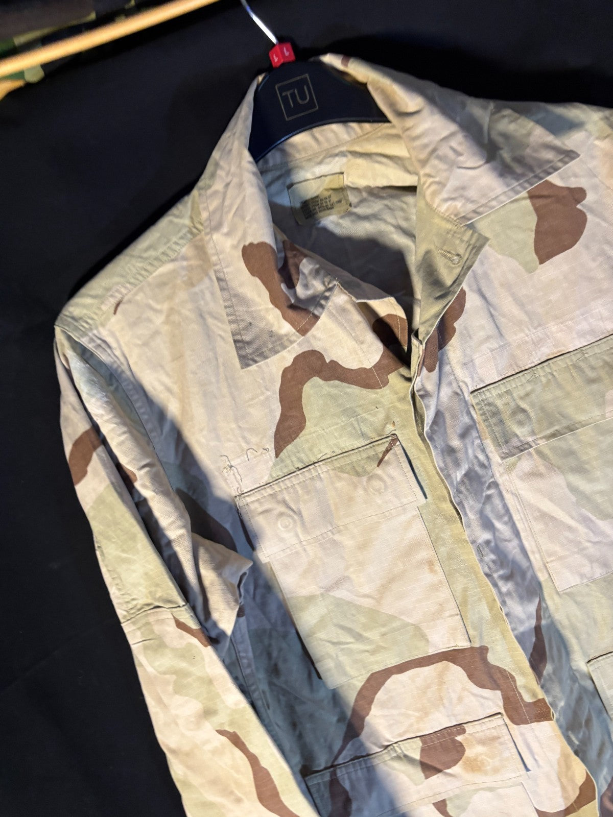 Gulf War US Army DCU Camouflaged Combat Field Coat/Jacket - Small/Short - The Militaria Shop