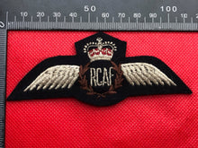 Load image into Gallery viewer, Canadian Air Force Royal Canadian Air Force RCAF Pilots Wings Queen&#39;s Crown
