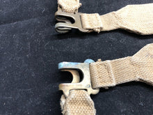 Load image into Gallery viewer, Original WW2 British Army 37 Pattern Khaki L-Straps Webbing - Wartime Dated
