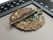 Load image into Gallery viewer, Original WW2 British Army Royal Engineers Brass Cap Badge
