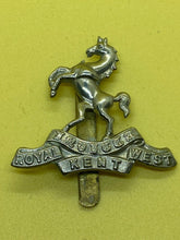 Lade das Bild in den Galerie-Viewer, Original British Army The Royal West Kent Regiment Cap Badge
