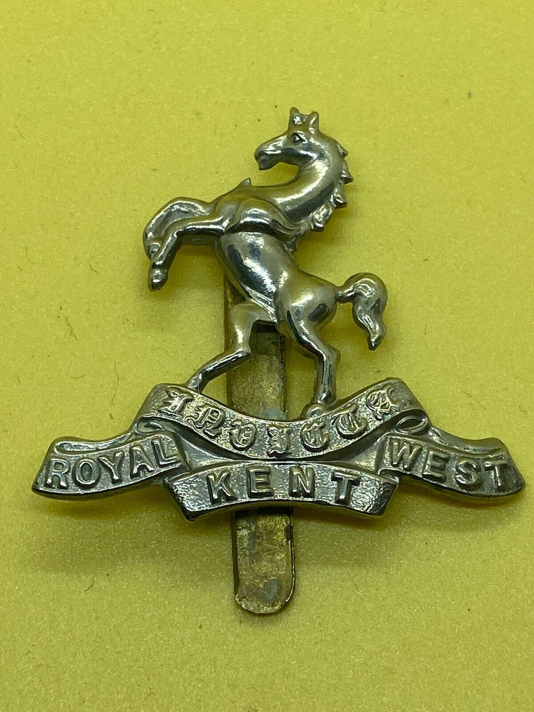 Original British Army The Royal West Kent Regiment Cap Badge