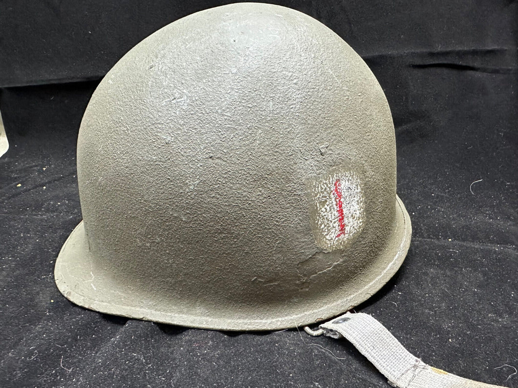 Original US Army M1 Style Euro Clone Helmet & Liner Set - Painted Big Red One