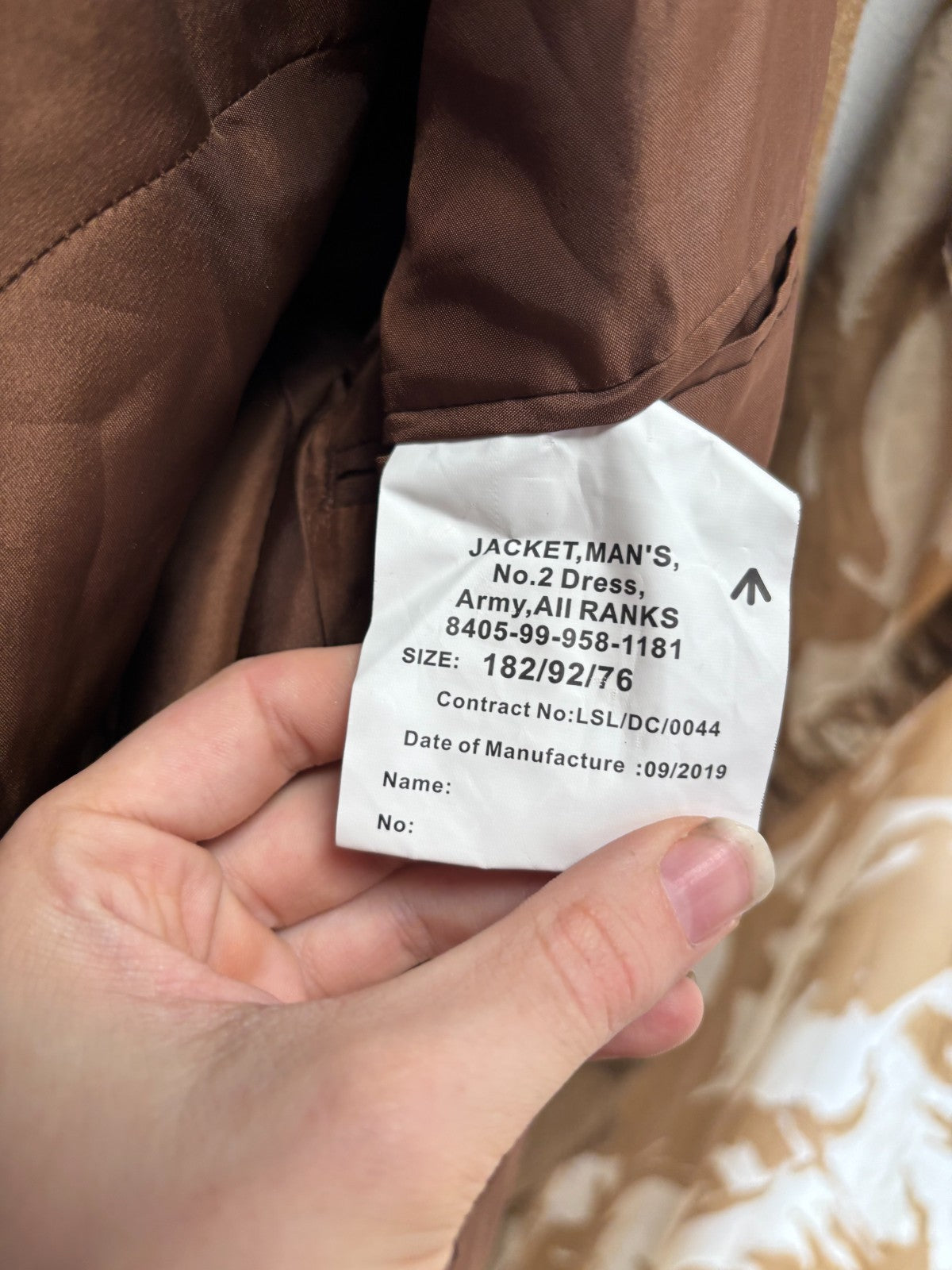 Grade 1 British Army FAD No2 Dress Uniform Jacket - Size 182/92/76 - The Militaria Shop