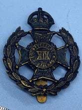 Load image into Gallery viewer, Original WW1 British Army 19th County of London Regiment Cap Badge
