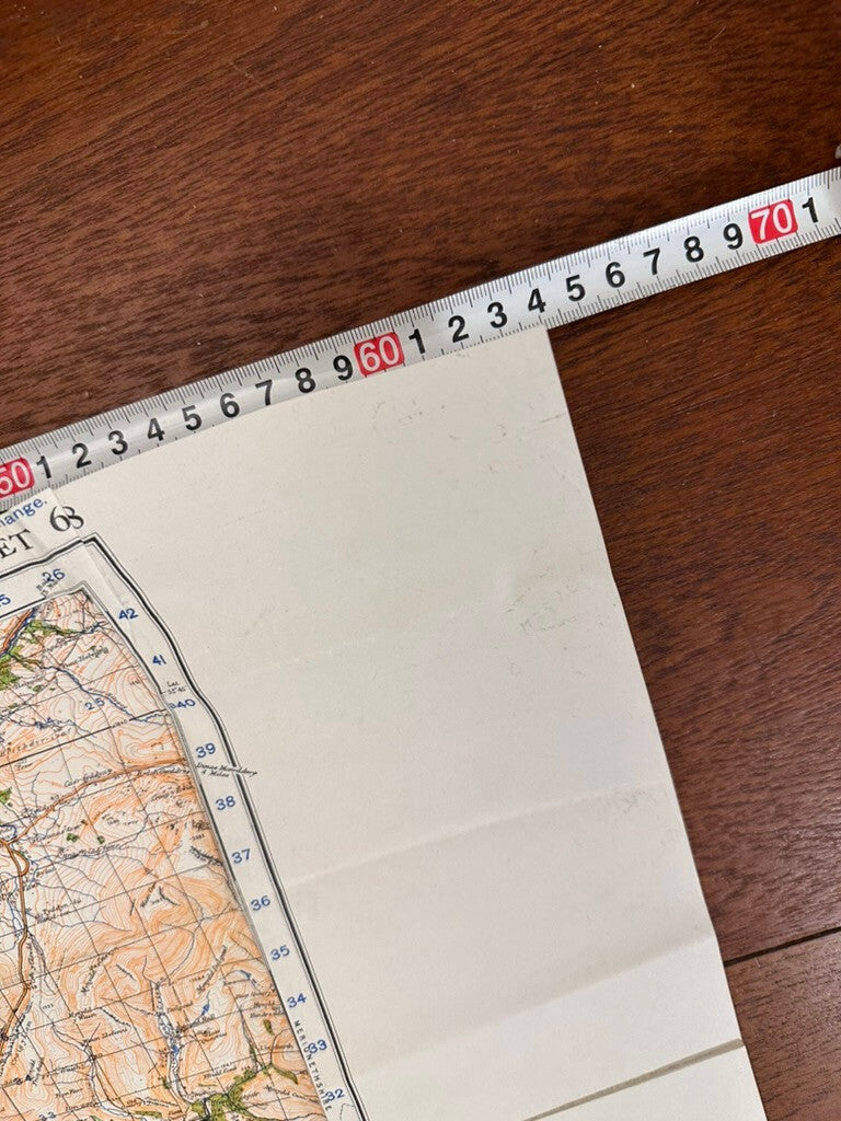 Original WW2 British Army GSGS OS Map of England & Wales - Barmouth Aberystwyth - The Militaria Shop