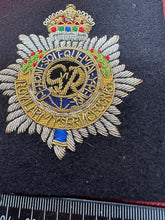 Load image into Gallery viewer, British Army Bullion Embroidered Blazer Badge - RASC Service Corps - Kings Crown
