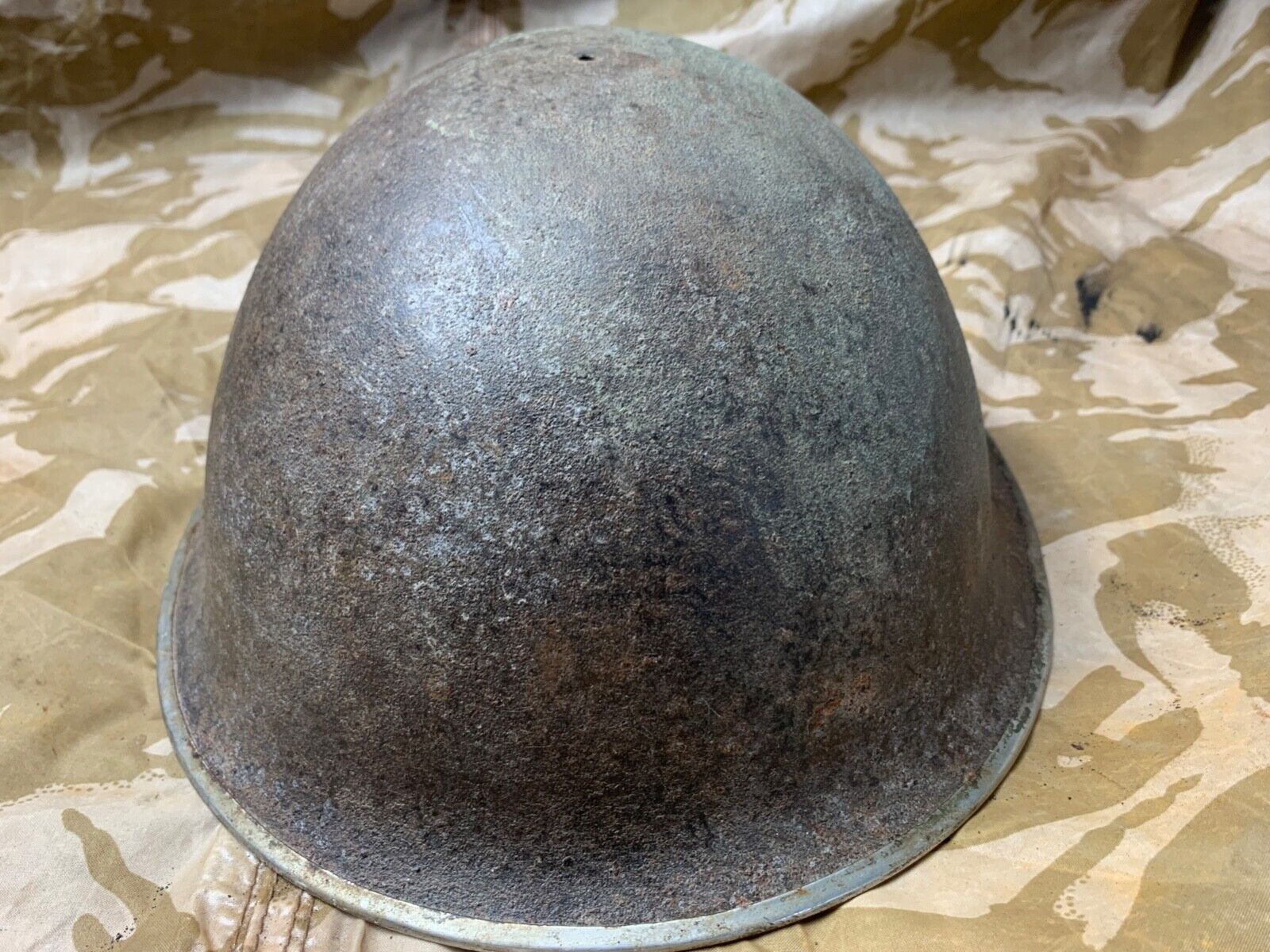 WW2 Mk3 High Rivet Turtle - British / Canadian Army Helmet - Nice Original - The Militaria Shop