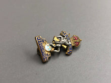 Load image into Gallery viewer, Original WW2 British Army REME Association Tie / Lapel Pin
